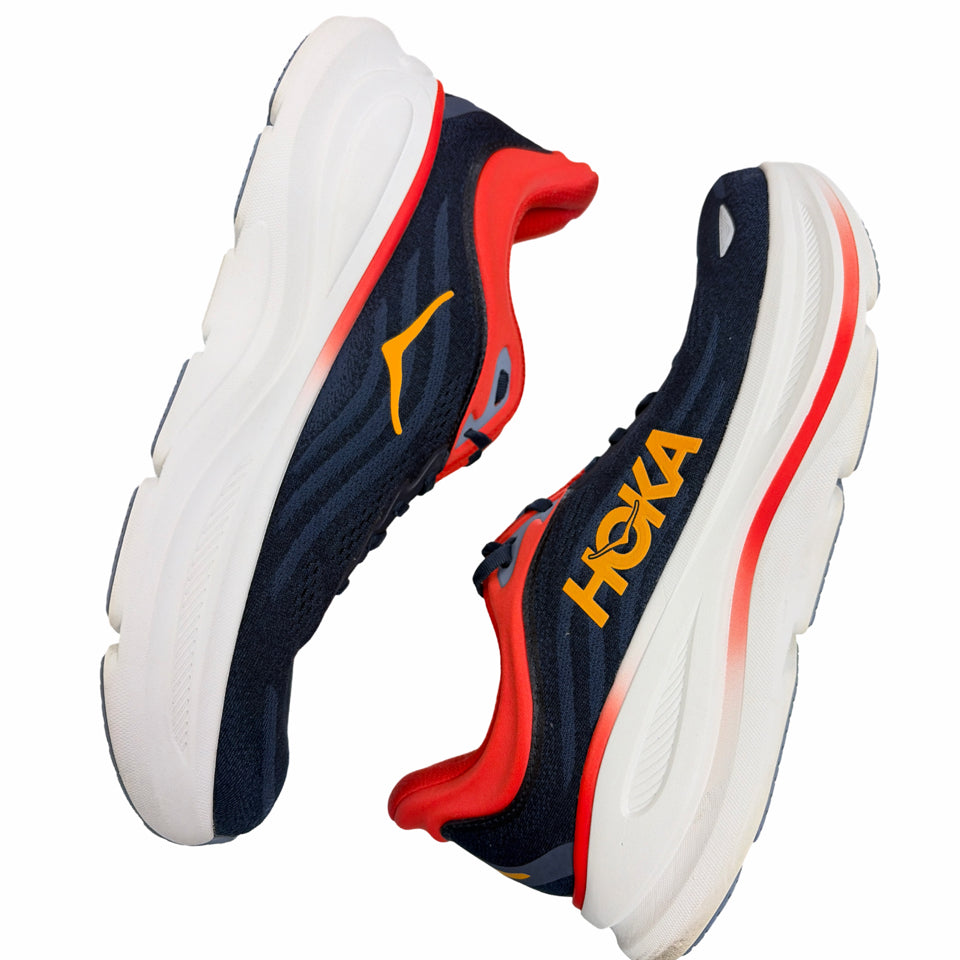 HOKA BONDI 9 RUNNING SNEAKER VARSITY NAVY/NAUTICAL BLUE MENS SIZE 12