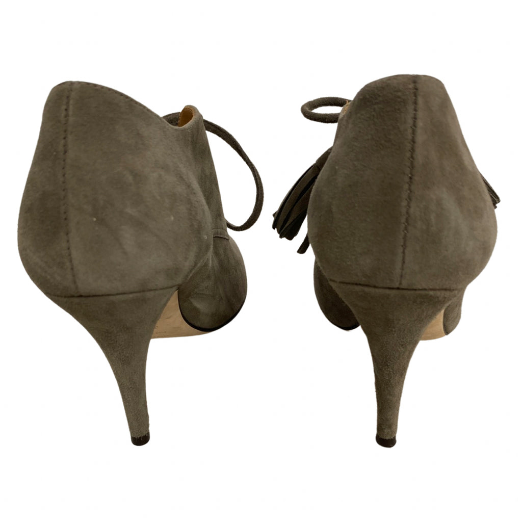 BETTYE MULLER GRAY ROXY SUEDE BOOTIES SIZE 37.5