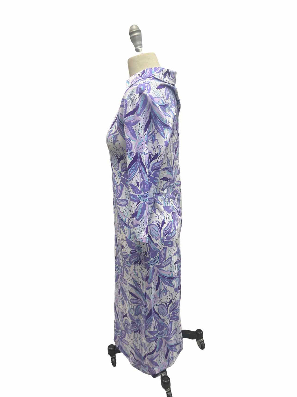 LILLY PULITZER  NWT BERKELY MAXI TROPICAL PURPLE ELEPHANT IN THE BLOOM PATTERN SIZE: S