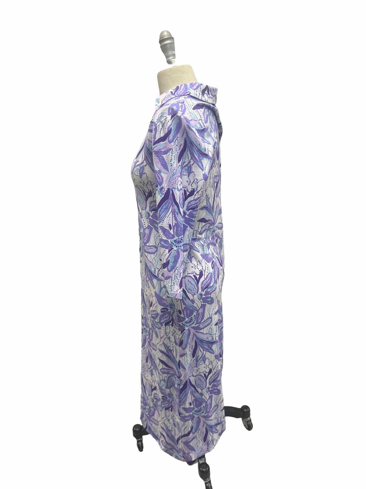 LILLY PULITZER  NWT BERKELY MAXI TROPICAL PURPLE ELEPHANT IN THE BLOOM PATTERN SIZE: S