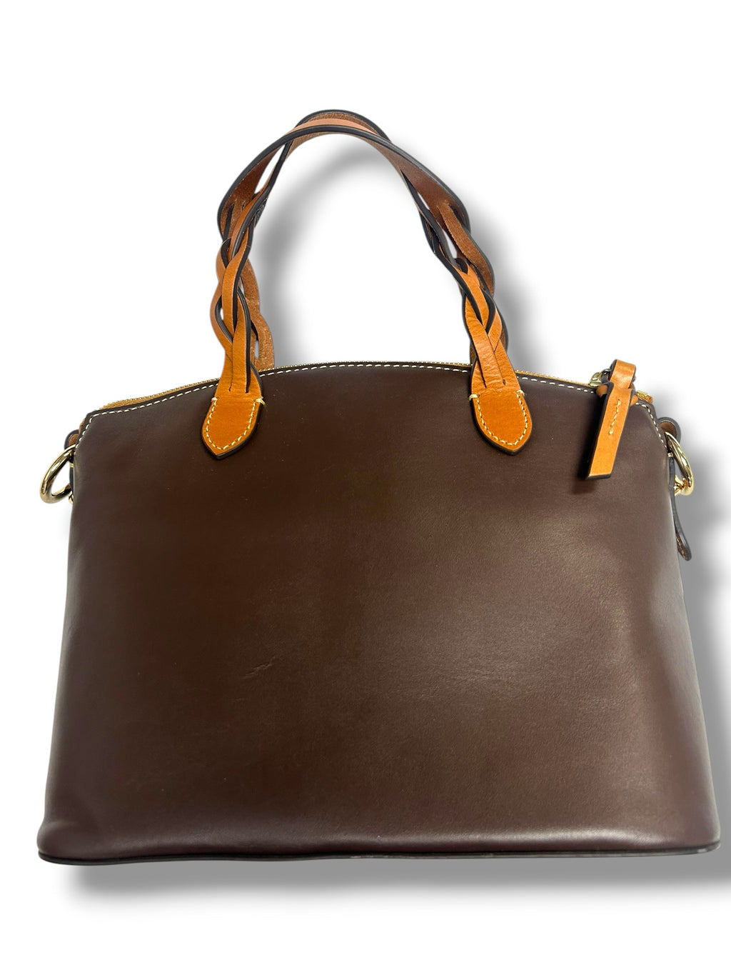 NWT DOONEY AND BOURKE WEXFORD LEATHER CHOCOLATE BROWN SMALL HEIDI SATCHEL