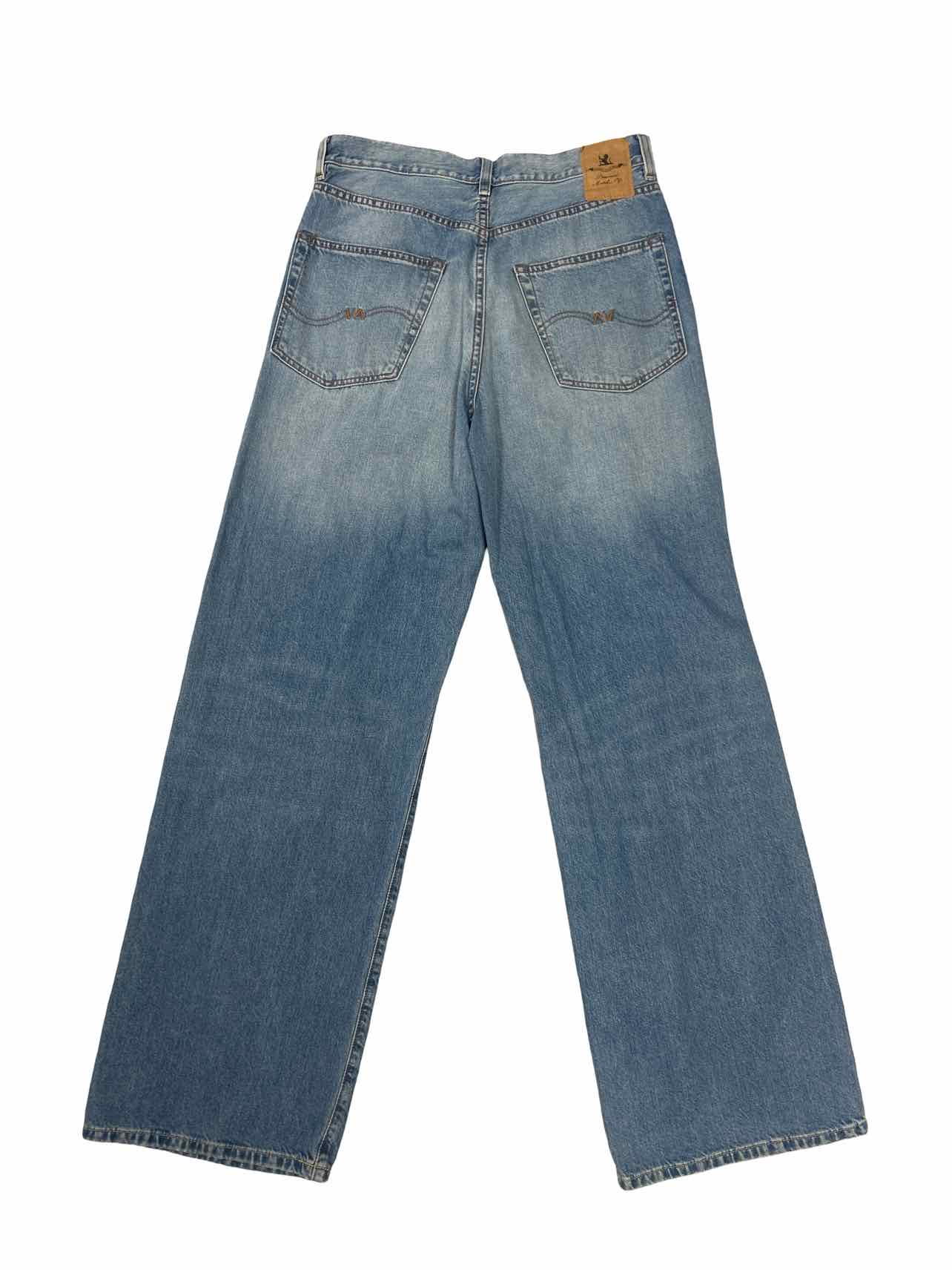 ANTHROPOLOGIE DENIMIST GARMENTORY TERI WIDE LEG DISTRESSED JEAN SIZE:27