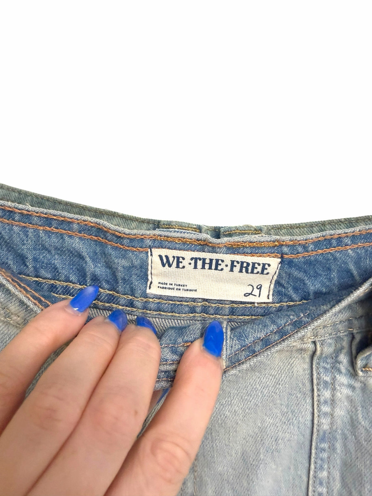 WE THE FREE HAYWIRE HI RISE WIDE LEG MINERAL WASHED JEANS SIZE 29