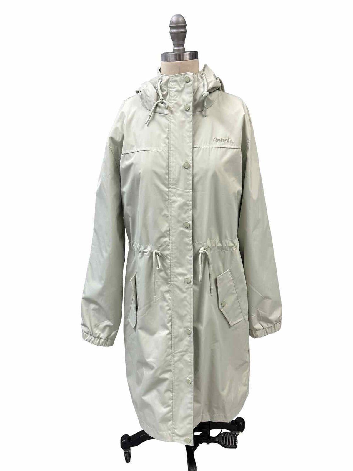 BENCH NEW! HOODED RAIN JACKET LONG LENGTH SIZE: M
