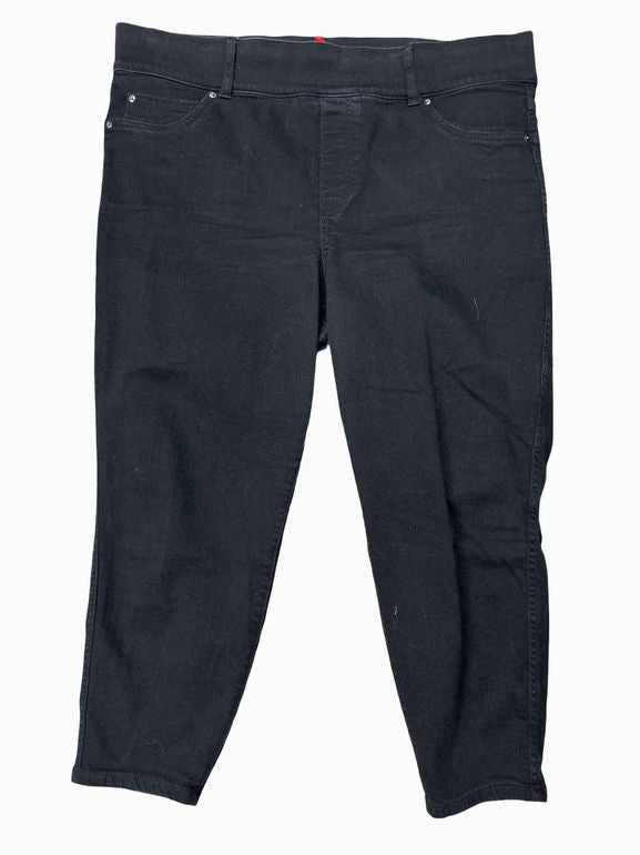 SPANX BLACK DENIM SKINNY SIZE: 2X P