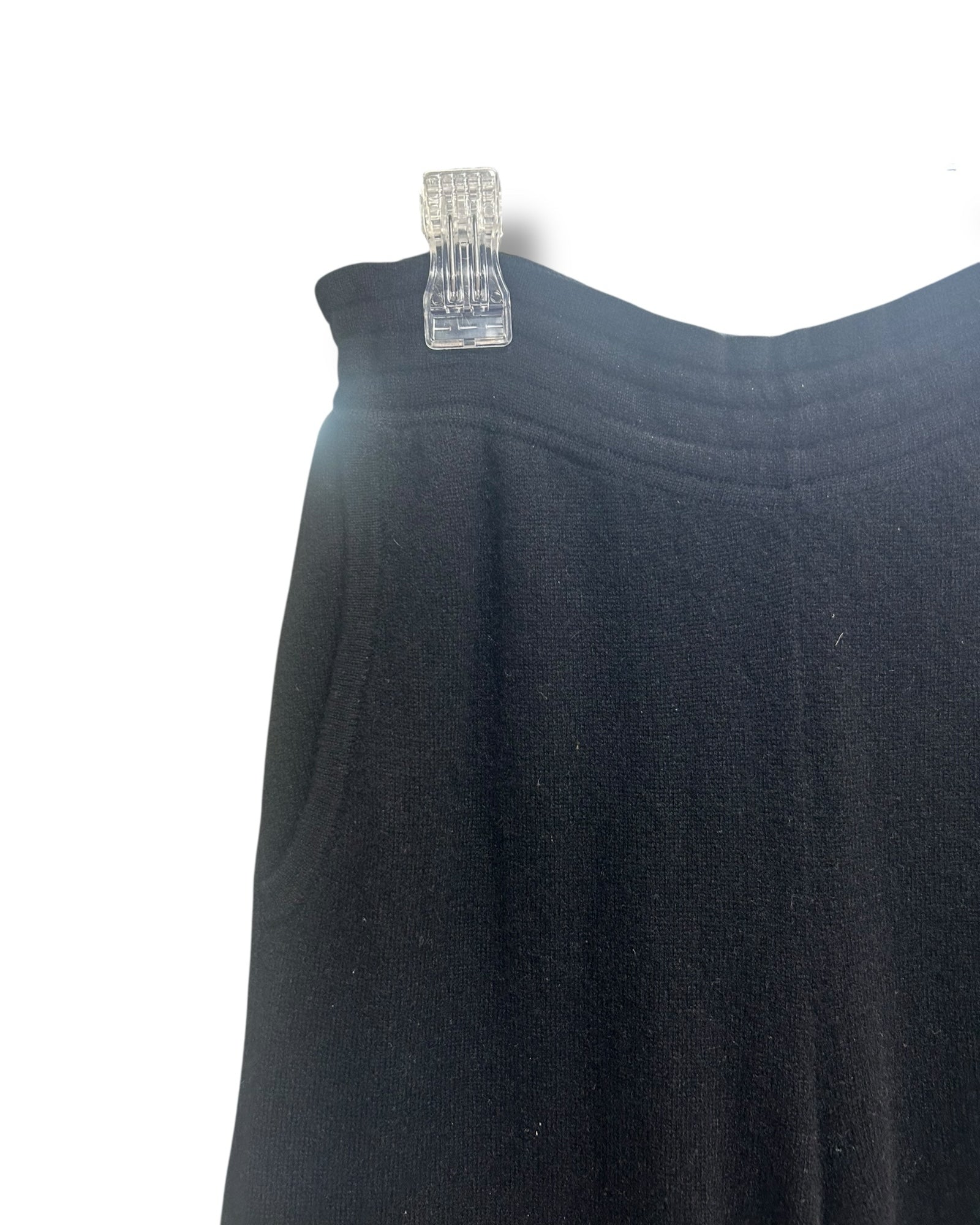 NAKED CASHMERE 100% CASHMERE BLACK WIDE LEG PULL ON PANTS SIZE XS