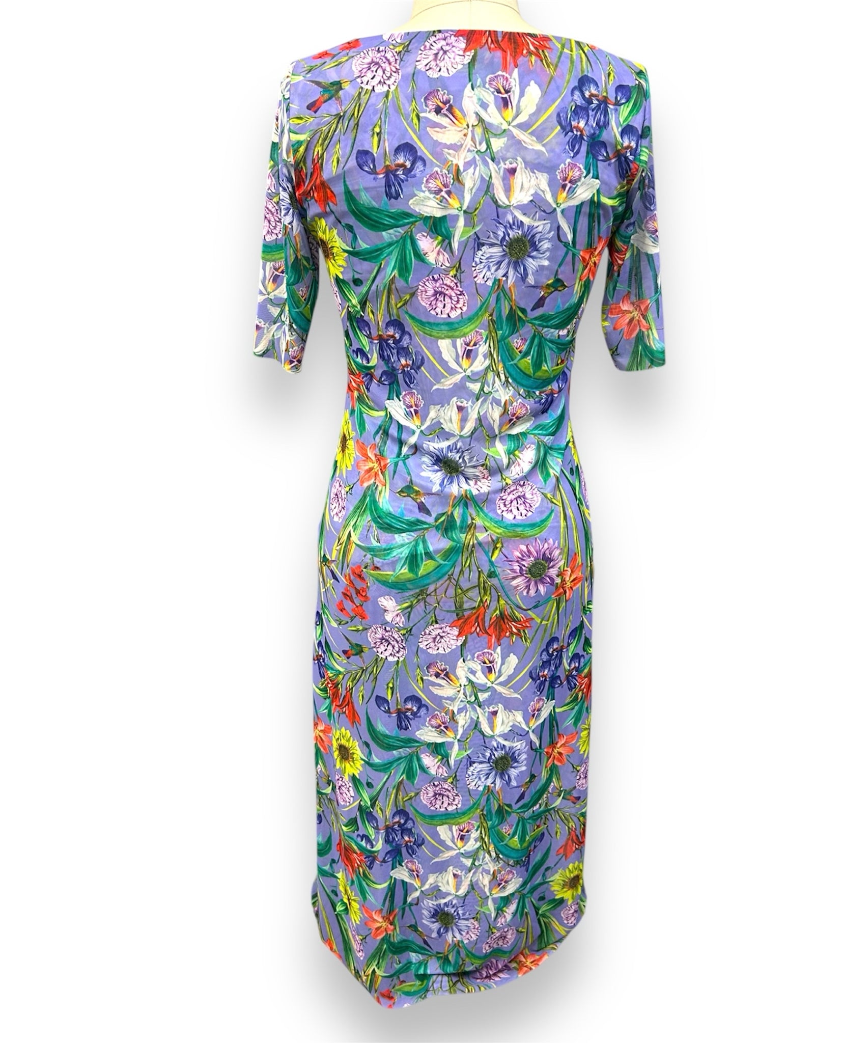 NEW! JOHNNY WAS DAPHNE MESH PRINT MIDI DRESS SIZE SMALL