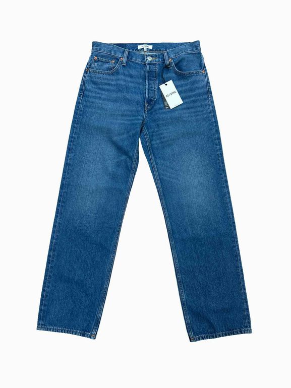 RE/DONE NWT REDONE 90s HIGH RISE LOOSE DISTRESSED JEANS IN NATURAL SONORA SIZE: 26