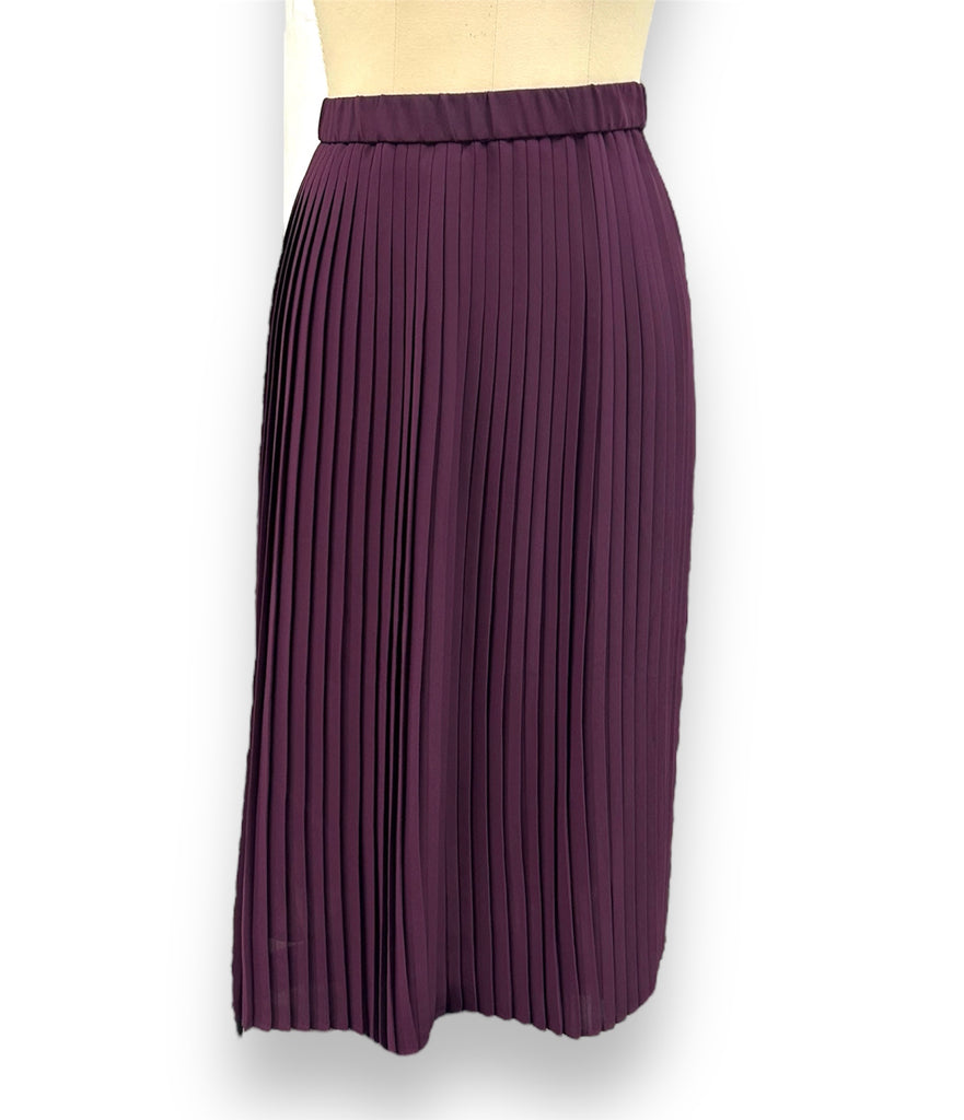 NEW! EILEEN FISHER KNIFE PLEAT MAXI SKIRT POLYESTER SIZE 6