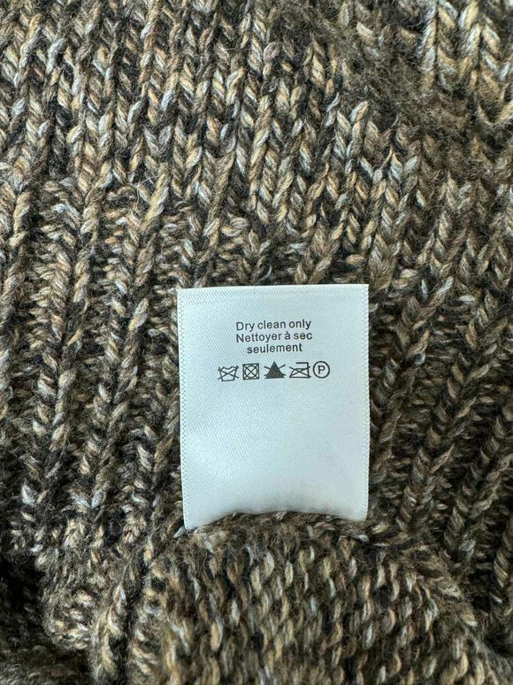 VERONICA BEARD BIA BROWN MULTI TURTLENECK BROWNS SWEATER SIZE M