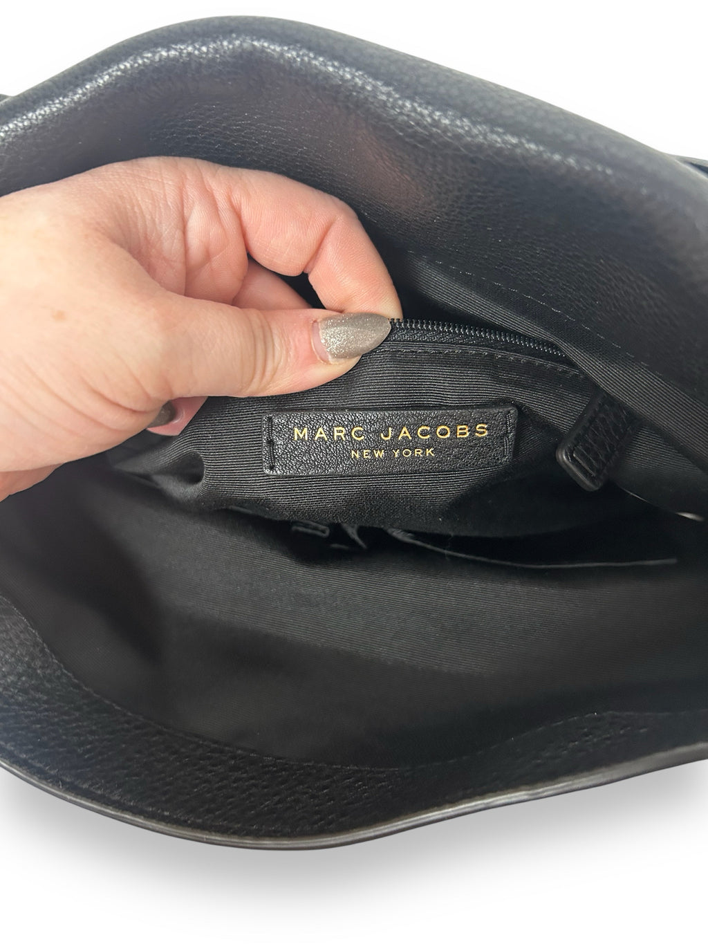MARC JACOBS NWT EMPIRE CITY LARGE HOBO CROSSBODY BLACK