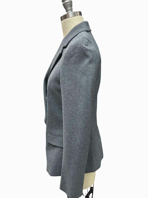 THEORYNWT! DOUBLE BREASTED ANGLED JACKET WARWICK PONTE SIZE: 8