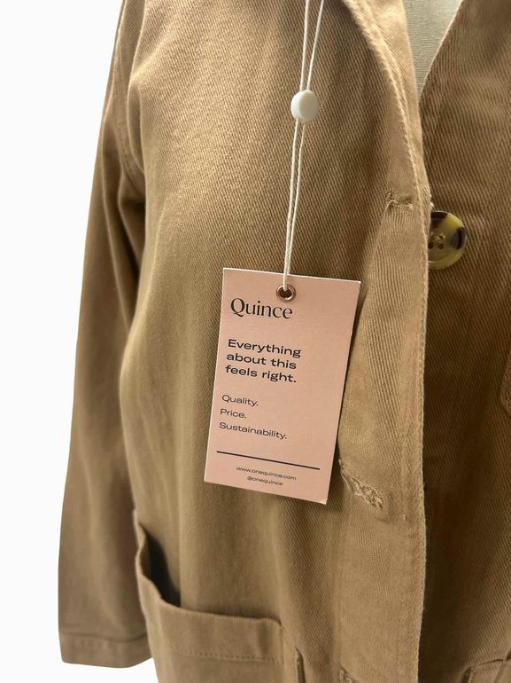 QUINCE NWT! ORGANIC COTTON COMFORT STRETCH CHORE JACKET SIZE: XS