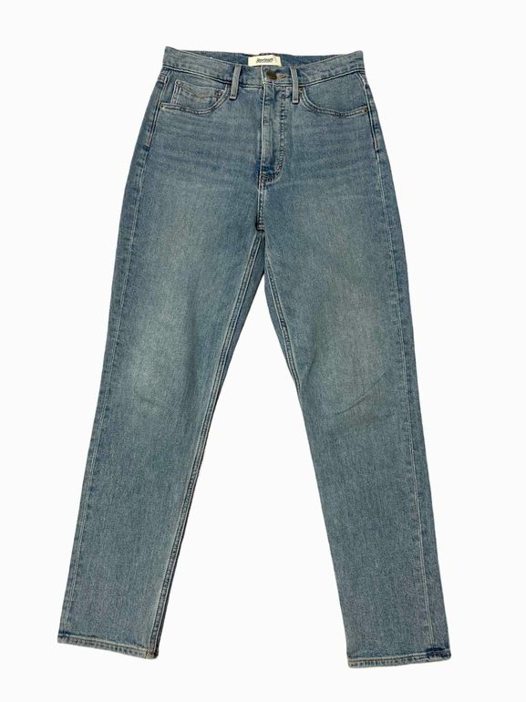 REVTOWN HIGH RISE STRAIGHT DENIM IN SUNSET INDIGO SIZE: 27