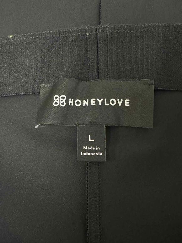 HONEYLOVE HIGH WAISTED PERFECTIONIST STRETCH BLACK PANT SIZE L