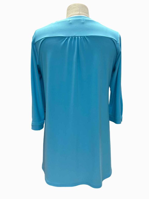SYMPLI 3/4 SLEEVE 4 BUTTON TUNIC SIZE: 4