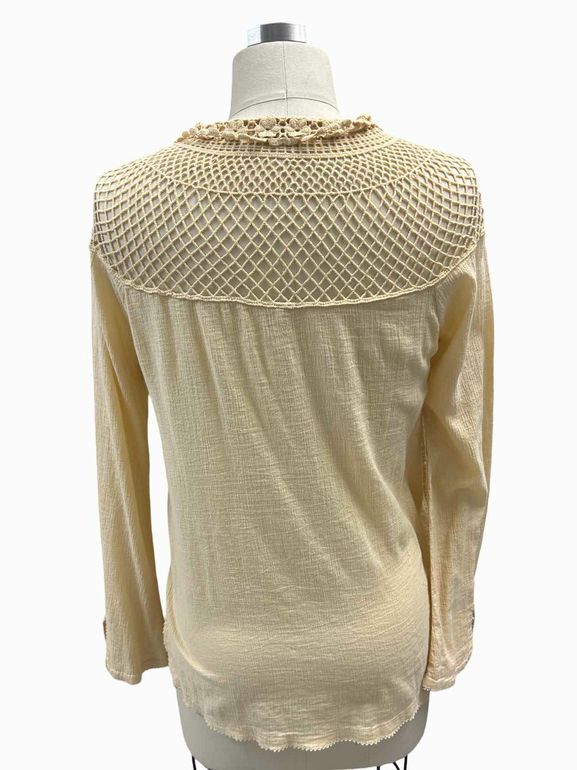 FREE PEOPLE ON THE ISLAND CROCHET BLOUSE SIZE: XS