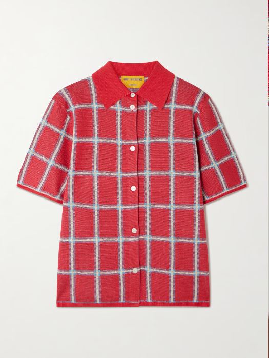 GUEST IN RESIDENCE CHECKED JACQUARD SHIRT SIZE XS GARMENTORY