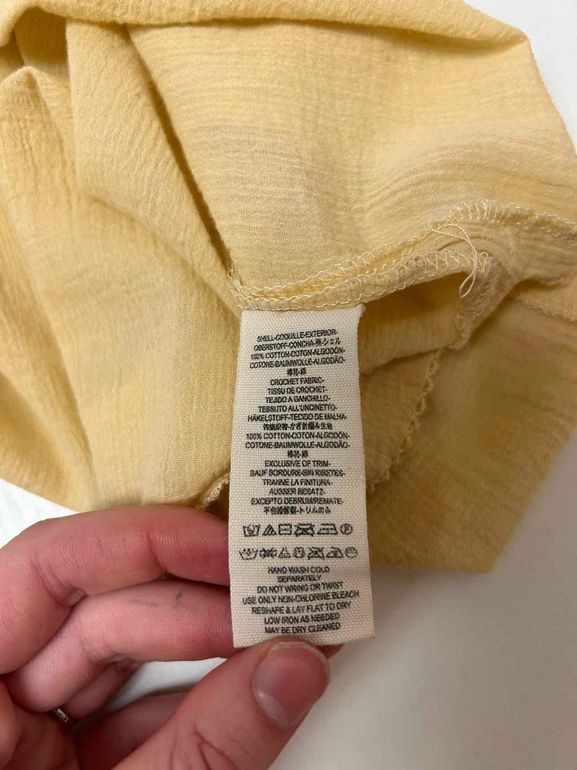 FREE PEOPLE ON THE ISLAND CROCHET BLOUSE SIZE: XS