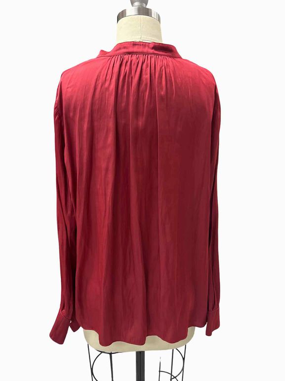ZADIG & VOLTAIRE TINK SATIN BLOUSE SIZE: M