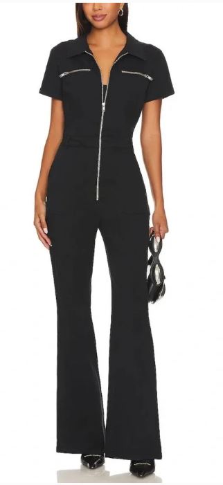 ANTHROPOLOGIE  NWT PISTOLA REVOLVE MARTINA SS FLAIR ZIP-UP JUMPSUIT SIZE SMALL