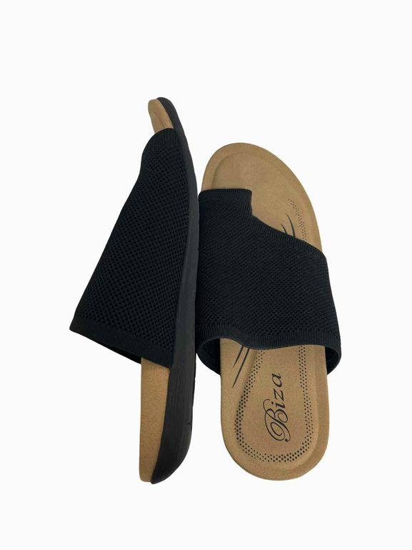 BIZA LAVISH BLACK THONG SANDAL SIZE: 40