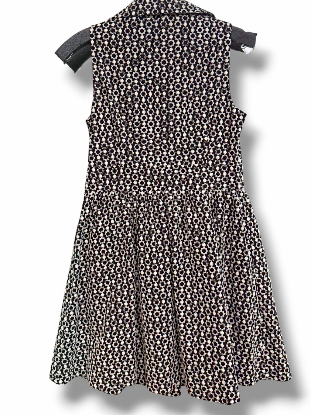 TUCKERNUCK POMANDER PLACE NOELLE EMBROIDERED BLACK WHITE TANK SHIRT DRESS  XS