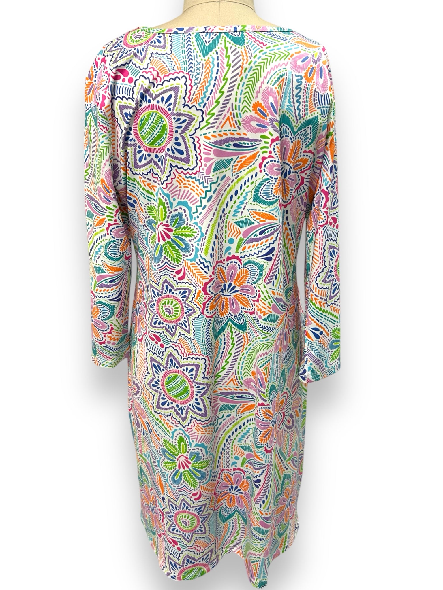 NEW JEANNE PIERRE KLIFA DAPHNE MAUI PRINT UPF50 DRESS SIZE XL