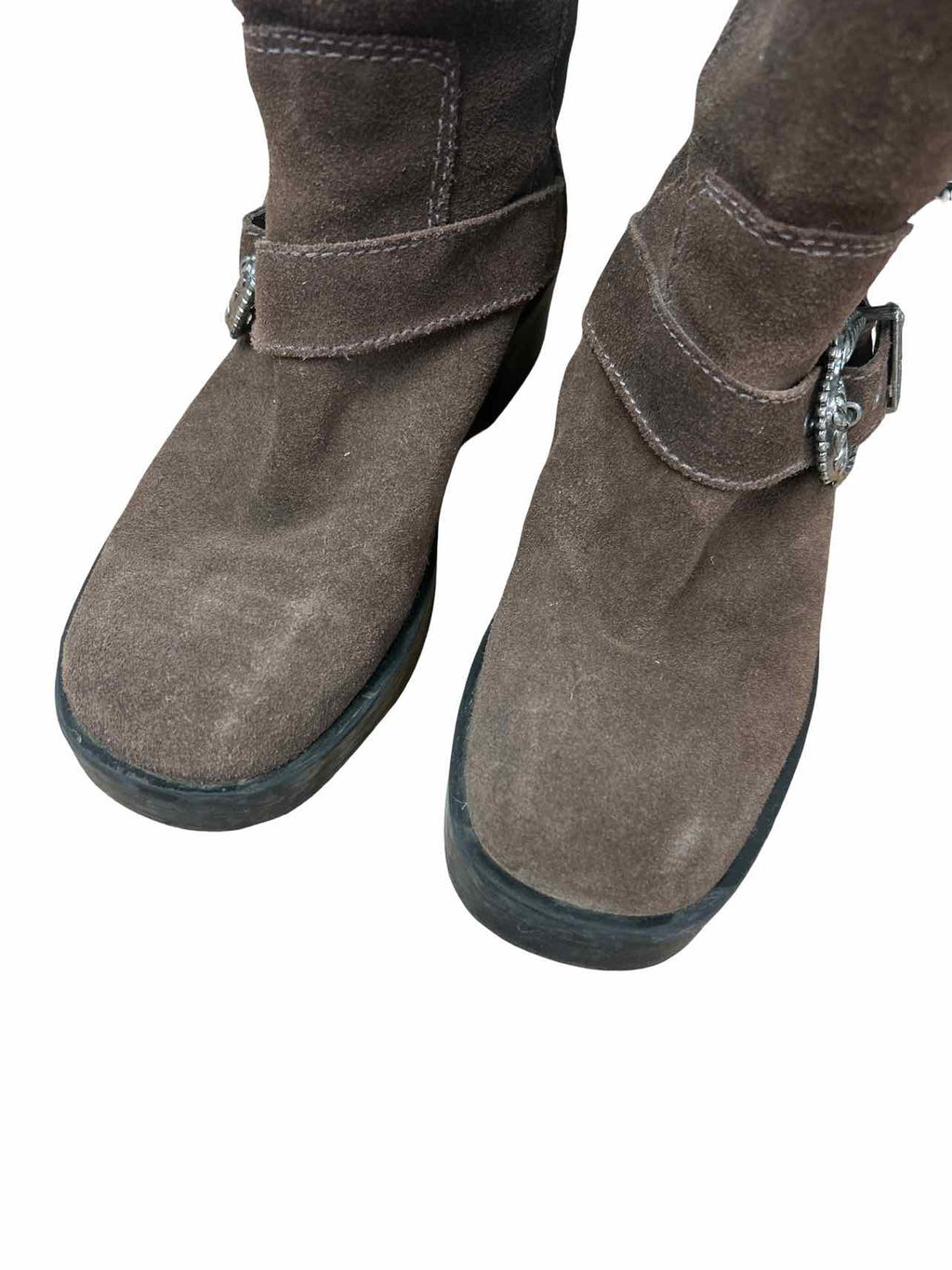 LARROUDE HARDY MOTO BOOT SIZE: 8