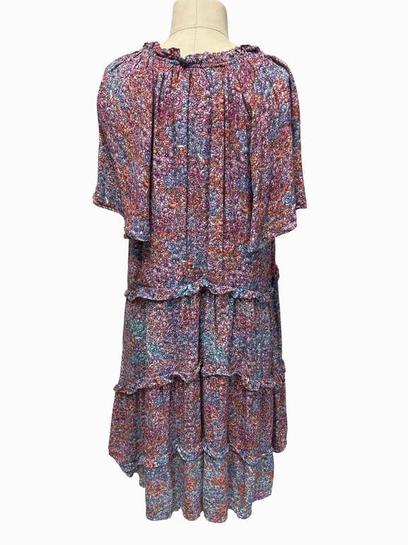 ANTHROPOLOGIE ROBIN TIERED MINI DRESS SIZE: XL