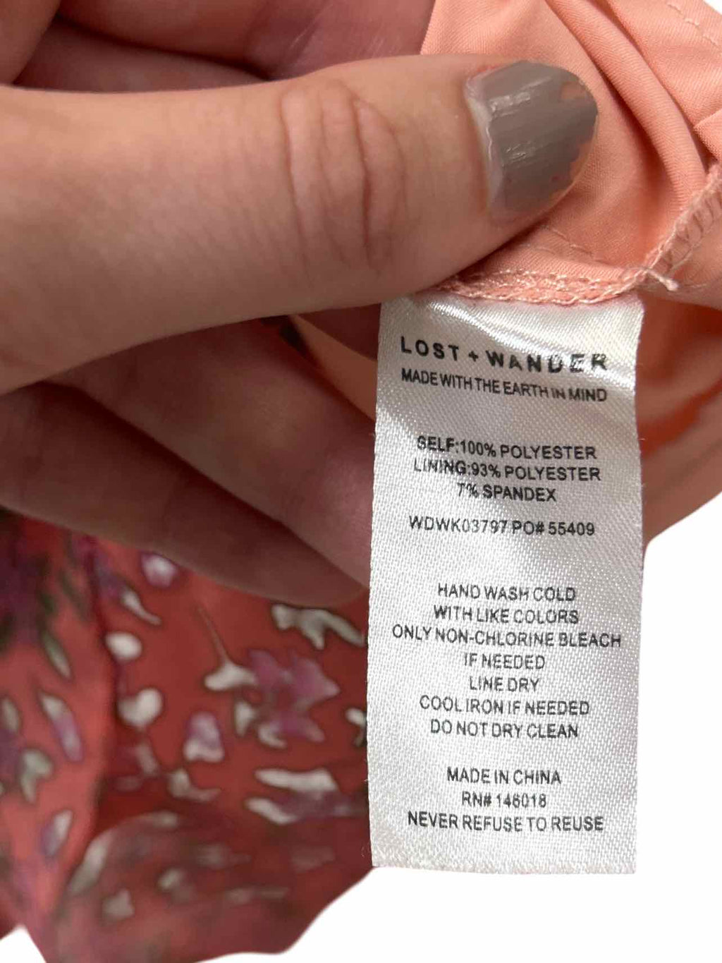 LOST + WANDER FLORAL TIERED VENUS RISING PRINT DRESS SIZE:M