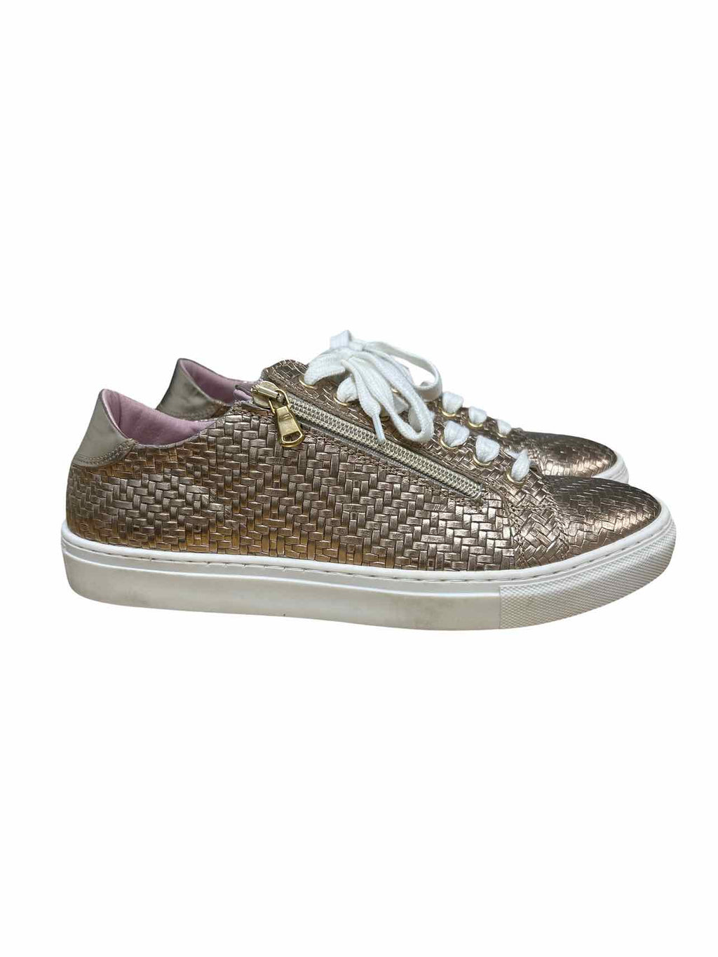 SOLE BLISS SPRINT METALLIC WEAVE SNEAKERS SIZE: 40