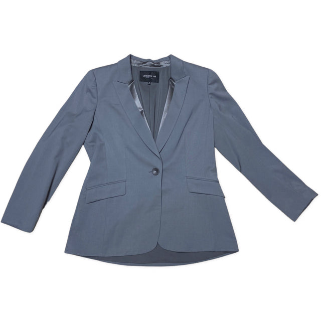 LAFAYETTE 148 NEW YORK GRAY BUTTON BLAZER 8