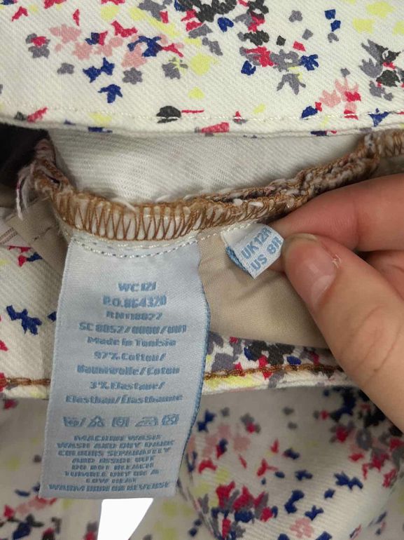 BODEN  NWT ANKLE GRAZER SPECKLED STRAIGHT LEG DENIM SIZE: 8