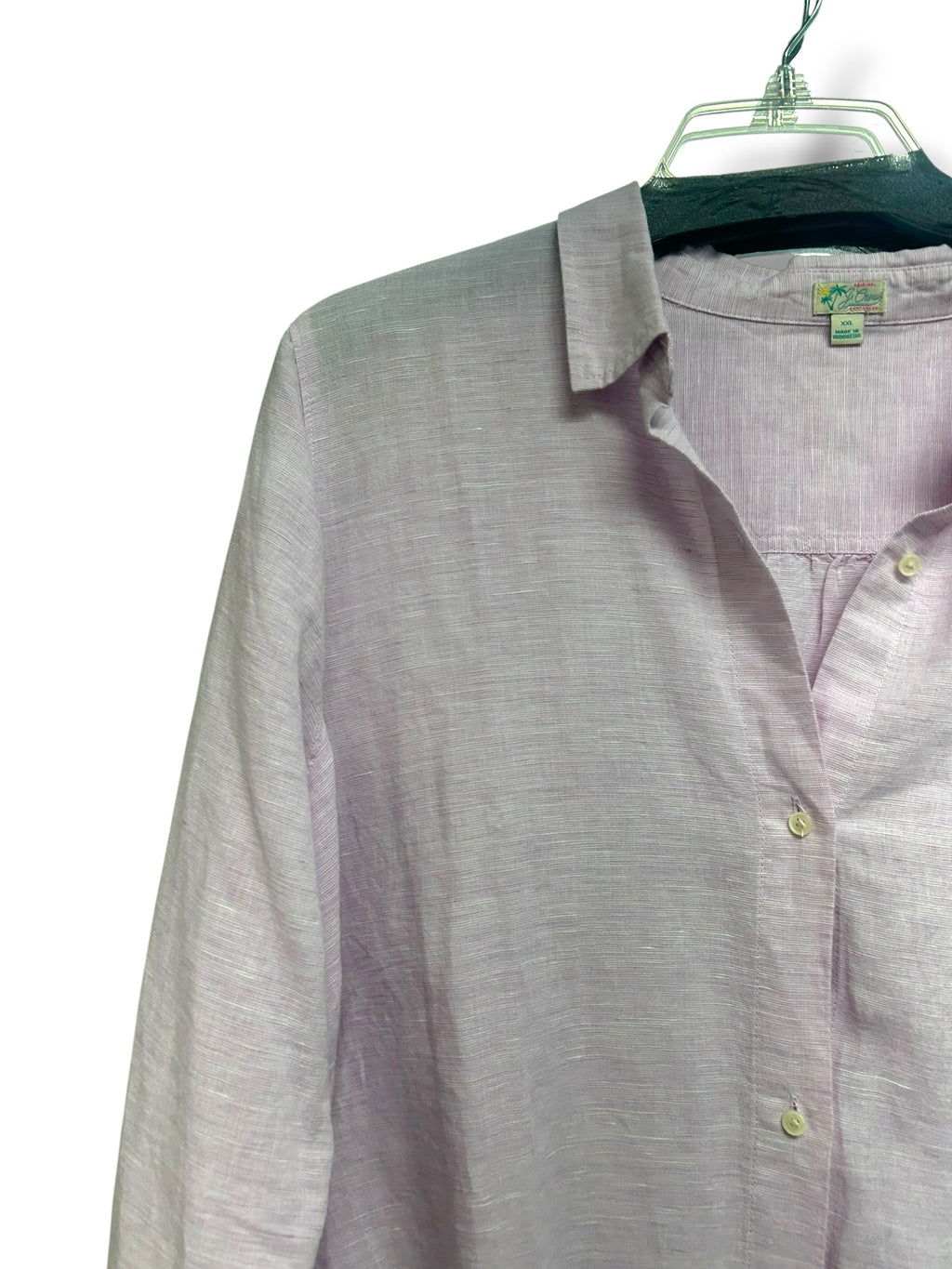 JCREW BEACH LIGHT PINK LINEN COTTON SHIRT DRESS SIZE XXL