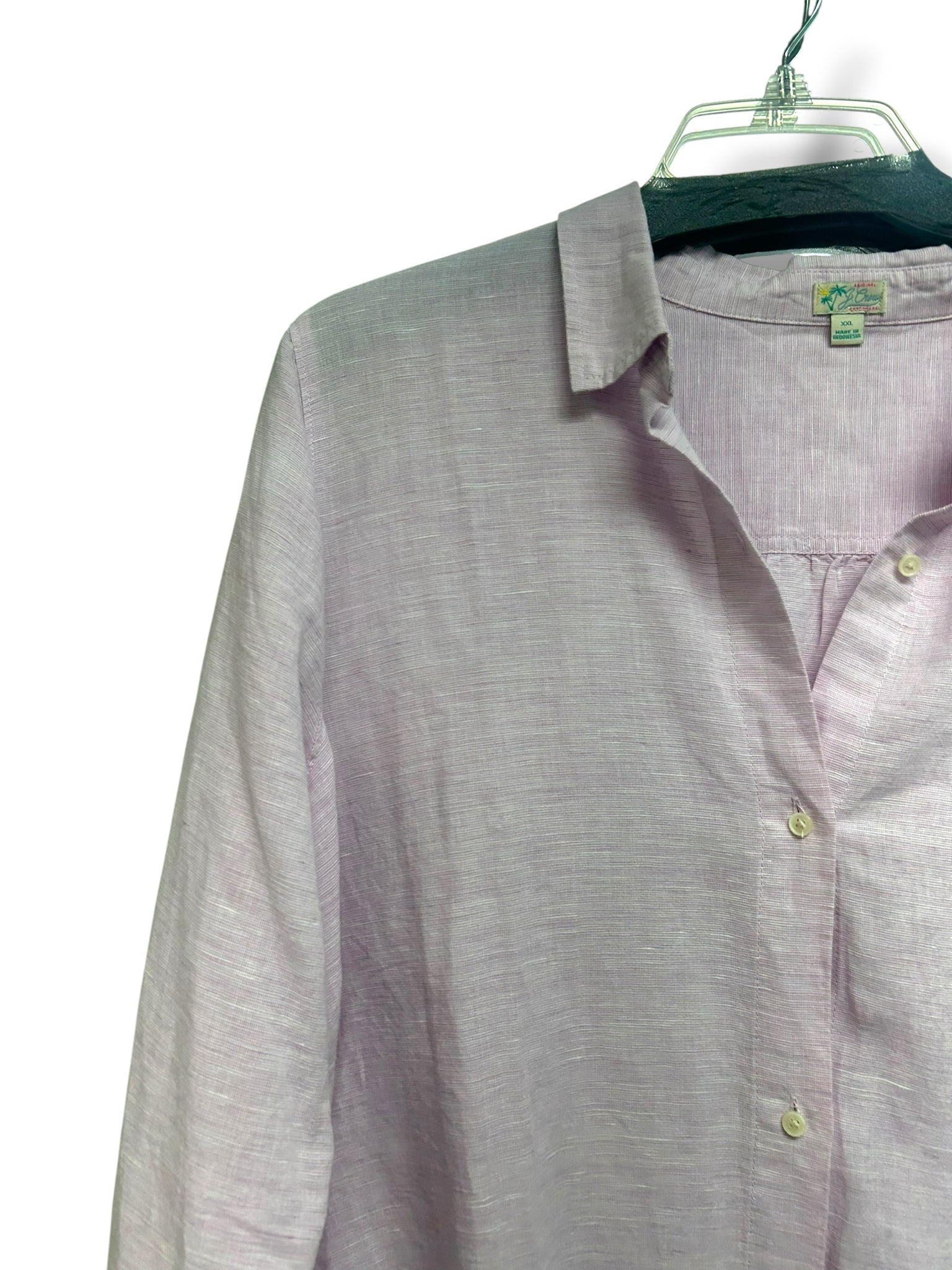 JCREW BEACH LIGHT PINK LINEN COTTON SHIRT DRESS SIZE XXL