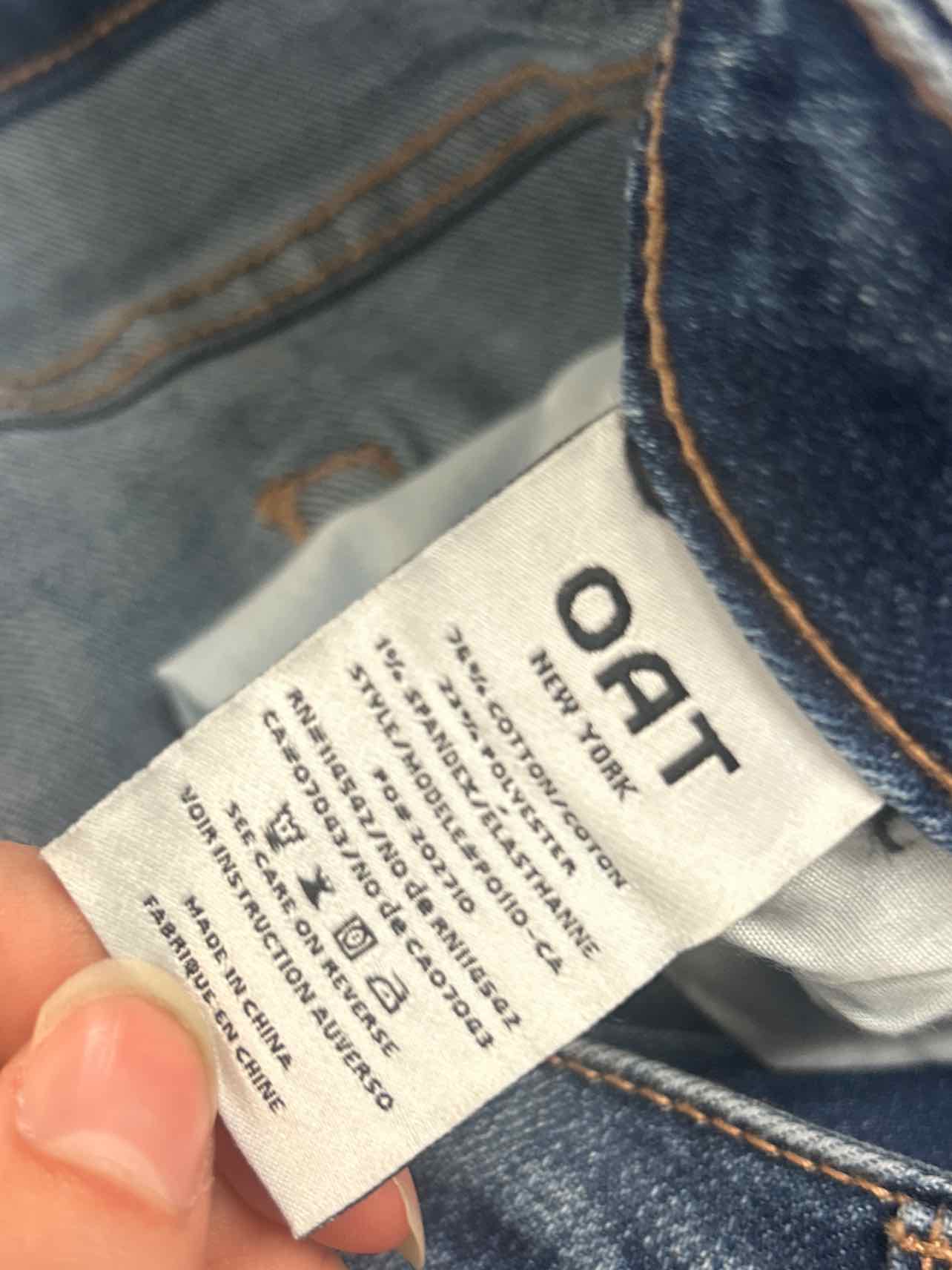 OAT NWT HIGH RISE SLIM BOOT CUT JEAN SIZE: 6