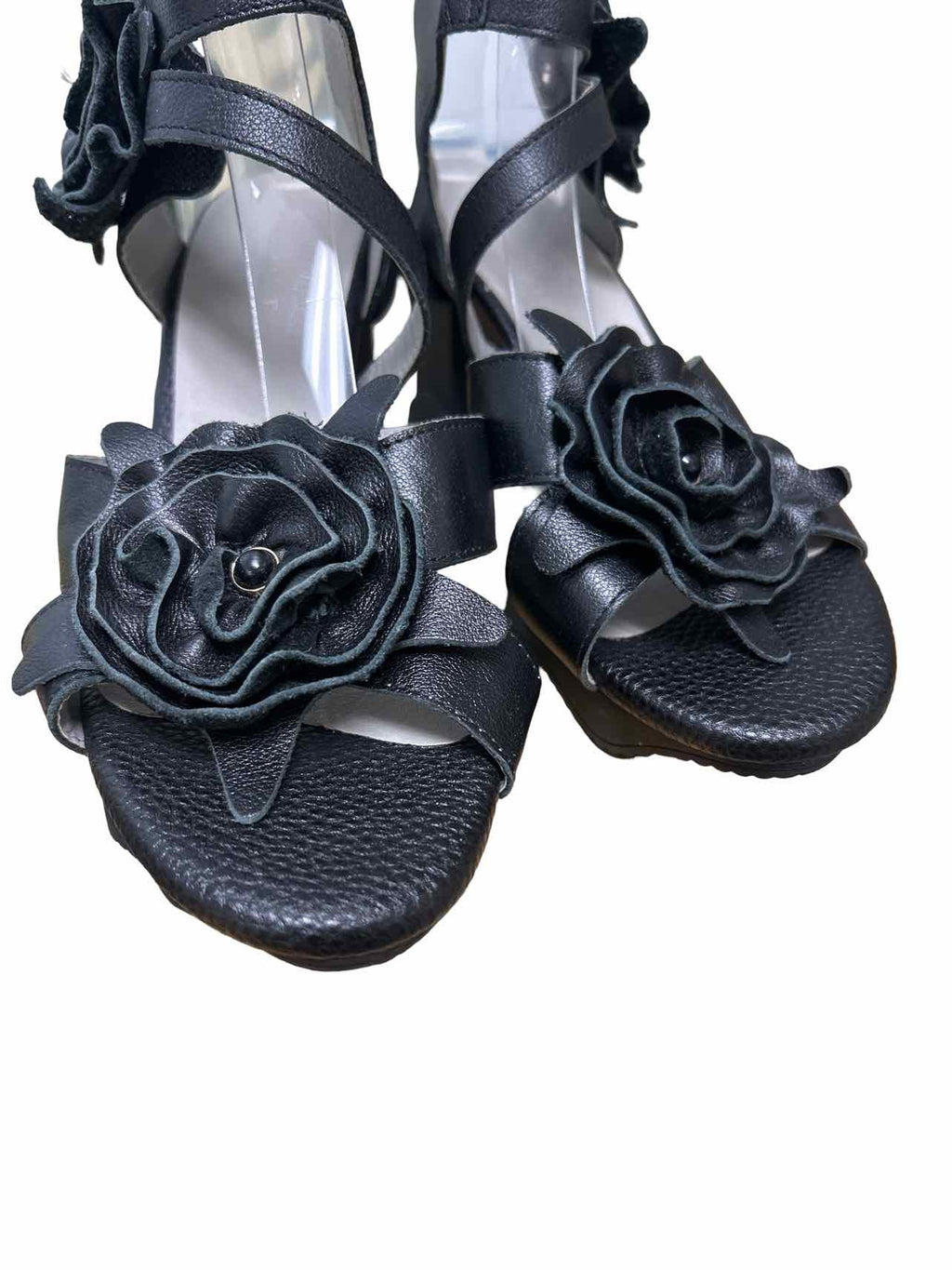 L'ARTISTE SPRING STEP L'ARTISTE SHELLY FLORAL LEATHER PLATFORM HEEL SIZE: 39