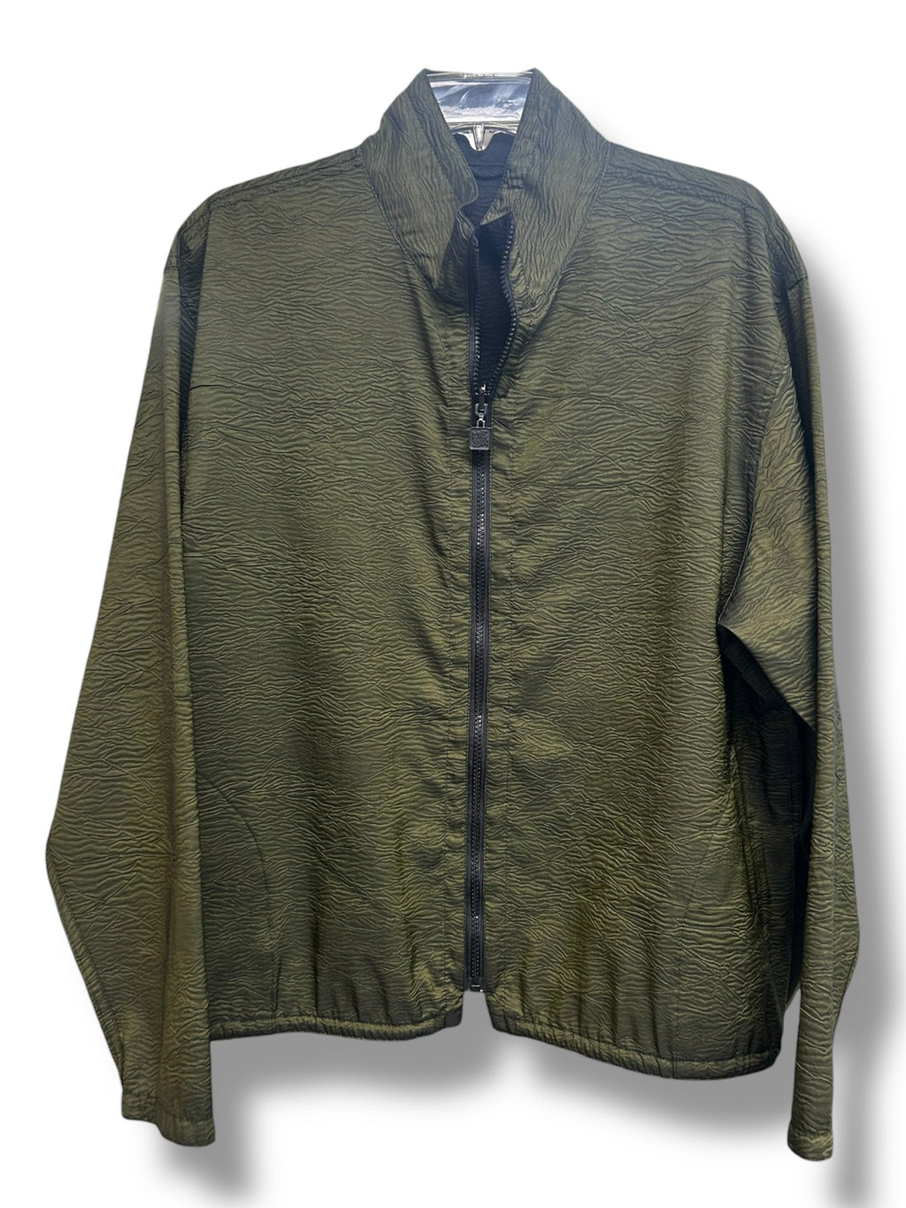MYCRA PAC REVERSIBLE TEXTURED FULL ZIP OLIVE GREEN JACKET SIZE 1X - WEARHOUSE  CONSIGNMENT