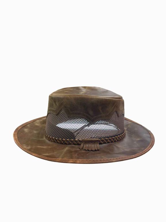SIRROCO ENHANCED MESH AND LEATHER HAT