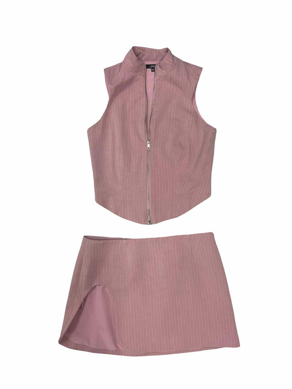 REVOLVE PINSTRIPE MINI 2PC SET SIZE: XS