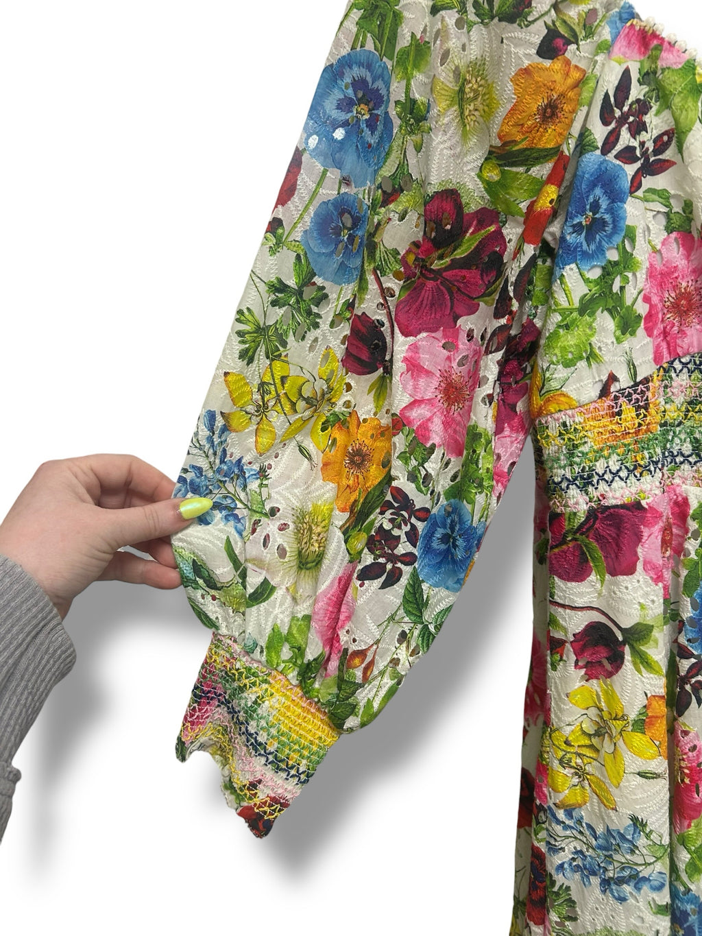 ALICE & OLIVIA CRAWFORD MINI DRESS IN SUNDAY STROLL MULTI SIZE 6