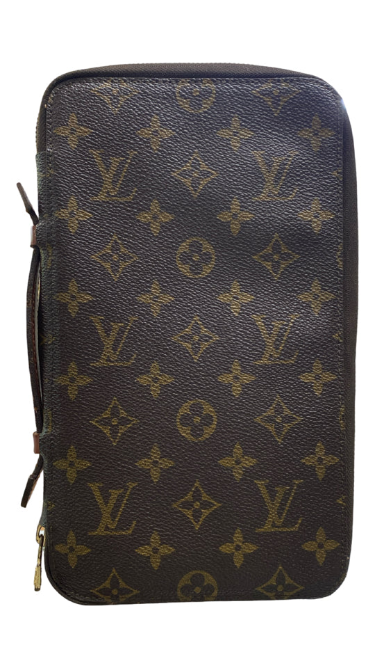 LOUIS VUITTON VINTAGE MONOGRAM CANVAS POCHE ESCAPADE TRAVEL ORGANIZER WALLET MI0961