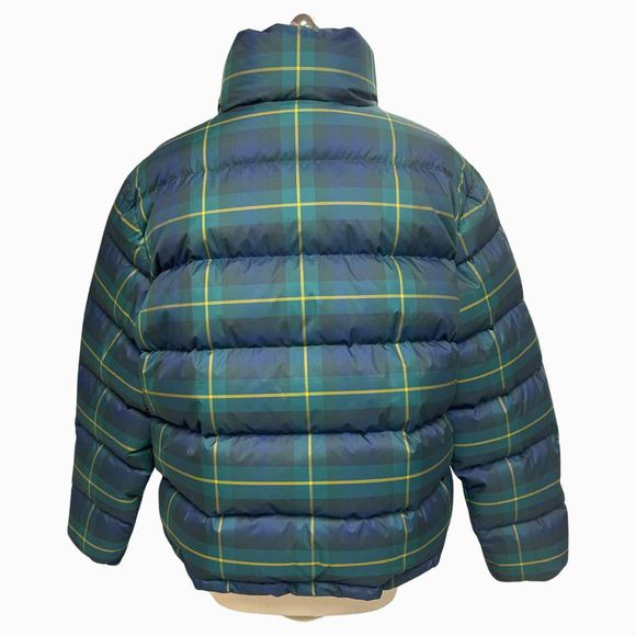 RALPH LAUREN PLAID QUILTED DOWN PLAID COAT SIZE XL