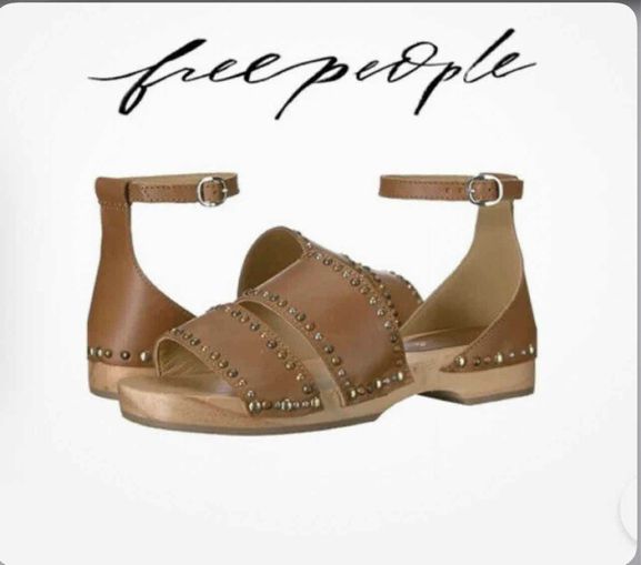 FREE PEOPLE NORTH SHORE STUDDED CLOG SANDAL SIZE 40