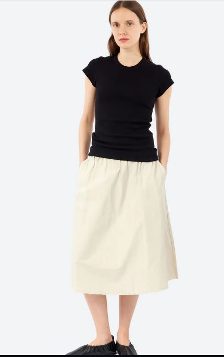 AEQUEMENTE COTTON CRINKLE SKIRT SIZE: S
