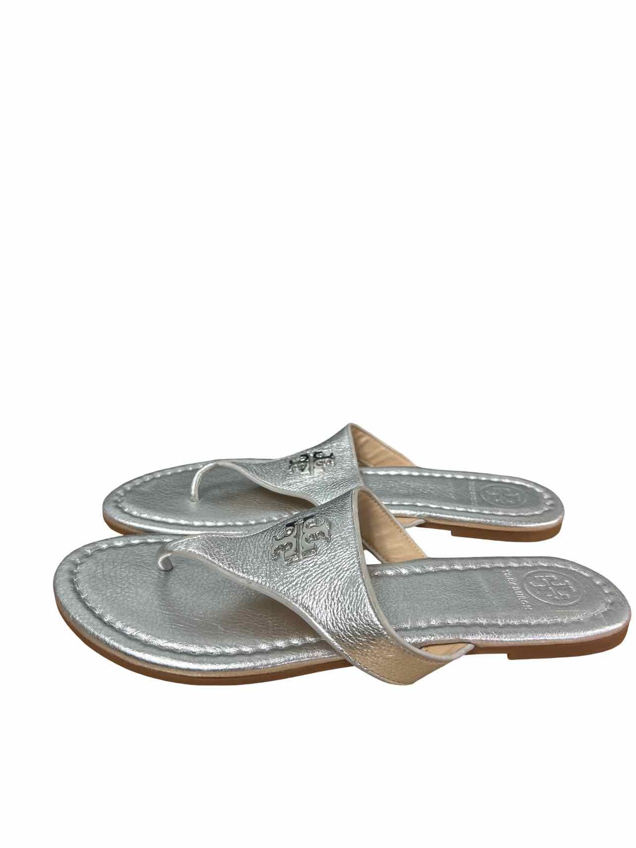 TORY BURCH PEBBLED THONG SANDAL SIZE: 8.5