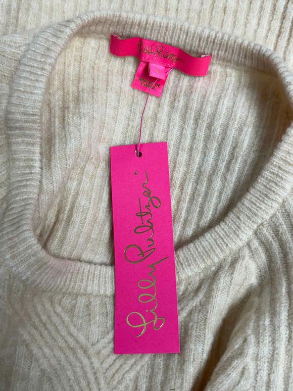 LILLY PULITZER NWT! ARIENZA SWEATER IN HEATHERED SAND BAR SIZE S