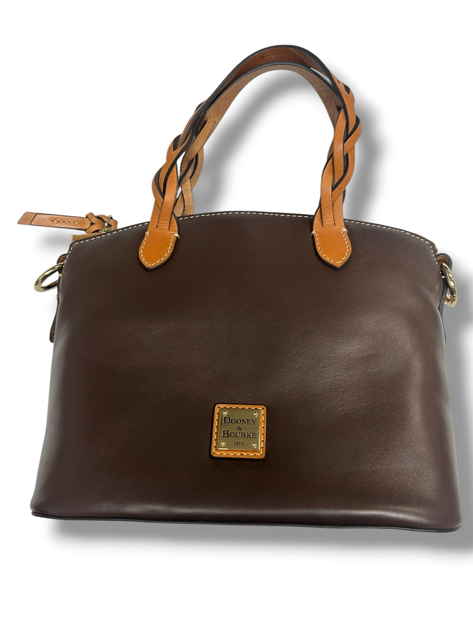 NWT DOONEY AND BOURKE WEXFORD LEATHER CHOCOLATE BROWN SMALL HEIDI SATCHEL