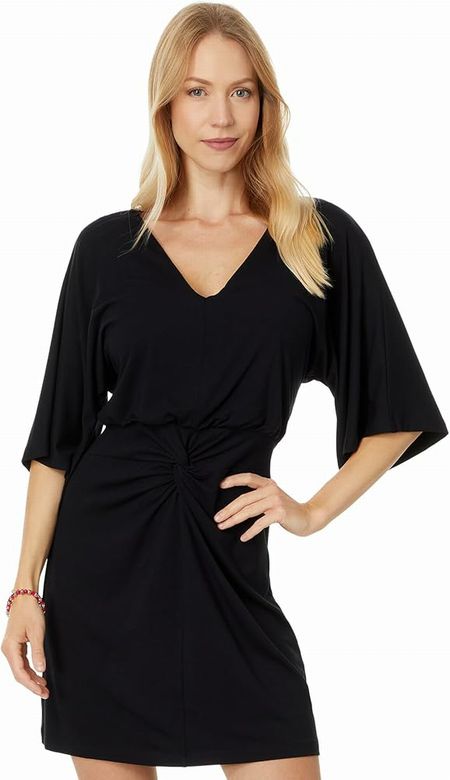 NEW! LILY PULITZER ADALYN BLACK TWIST FRONT MINI DRESS SIZE 14